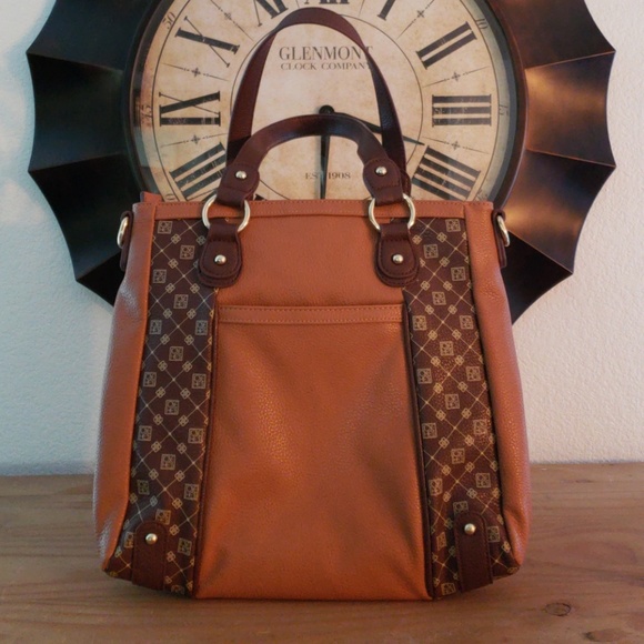 Jose Hess Carmel Chocolate  Large Satchel Bag - Picture 2 of 8